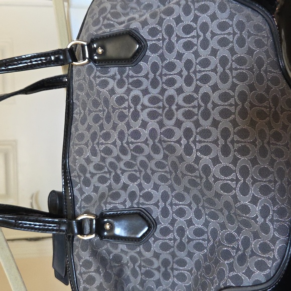 Coach Gray and Black Handbag - Picture 6 of 9